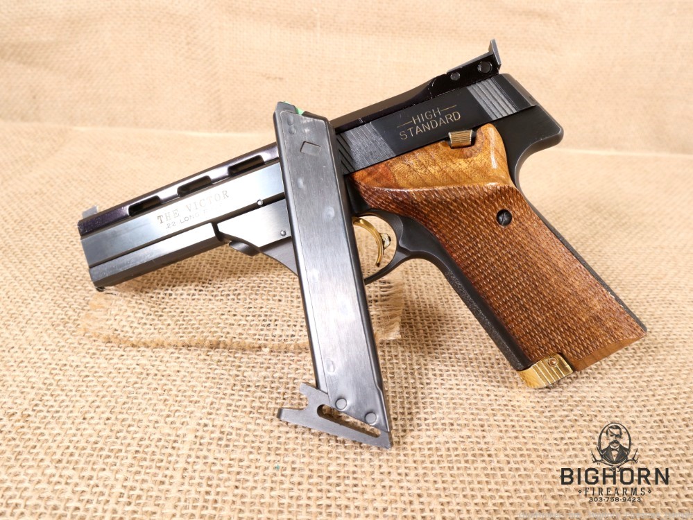 High Standard, The Victor, .22LR, Semi-Auto Target Pistol w/Factory Weight-img-24