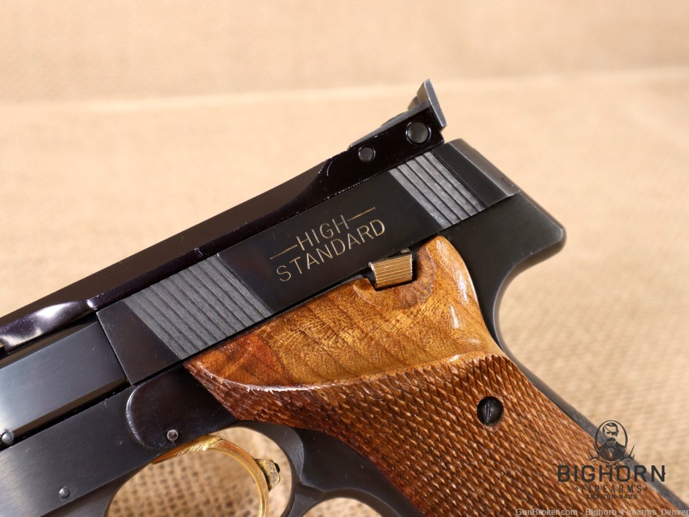 High Standard, The Victor, .22LR, Semi-Auto Target Pistol w/Factory Weight-img-3
