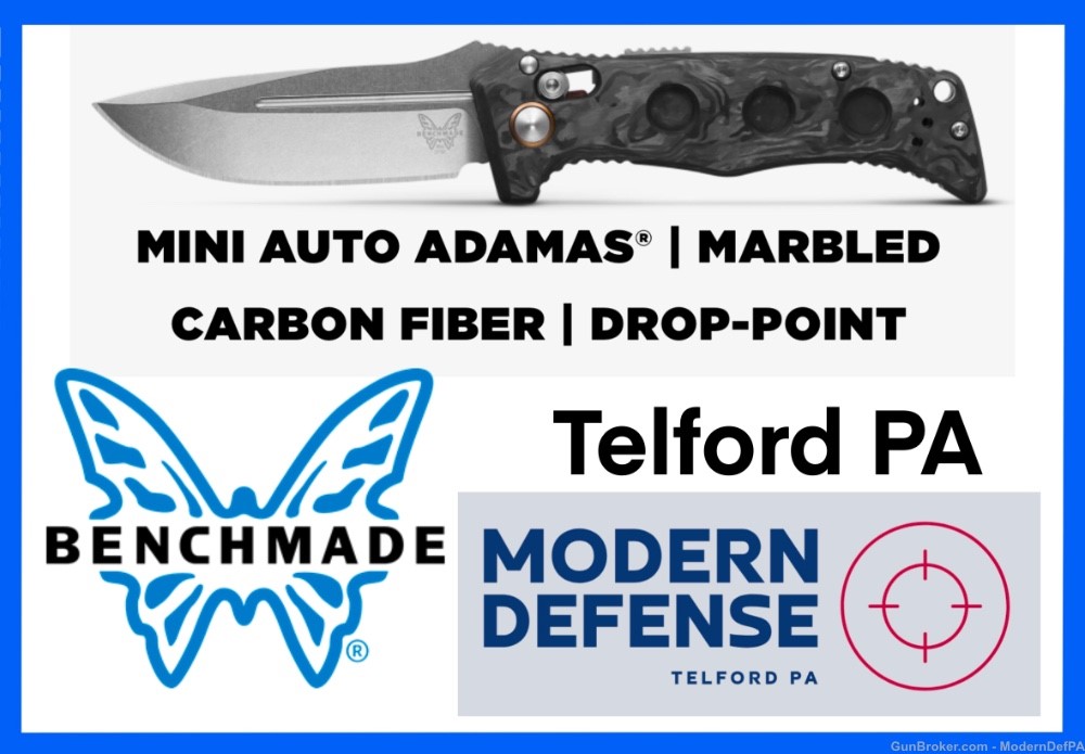 Benchmade Auto Mini Adamas Carbon Fiber NEW in TELFORD PA-img-0