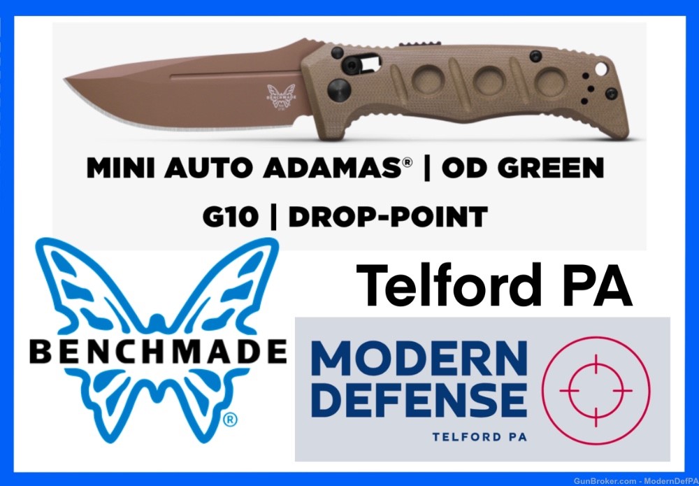 Benchmade Claymore Auto Ranger Green 3.6" NEW in TELFORD PA-img-0