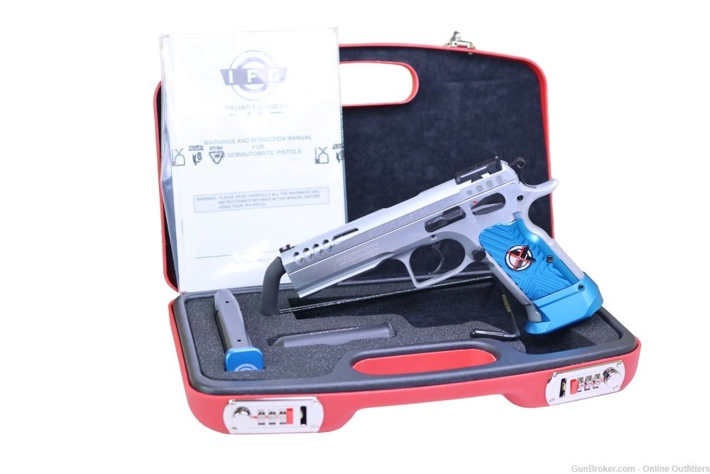 Tanfoglio IFG Defiant Stock Master 9mm 4.75" 17+1 Stainless Pic Rail Frame-img-0