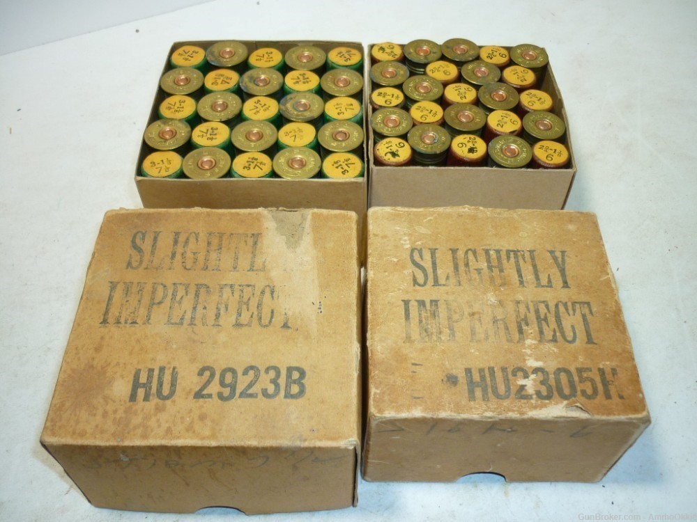 x2 SLIGHTLY IMPERFECT Marked Boxes - VINTAGE UMC 12ga 16ga Factory Seconds-img-0