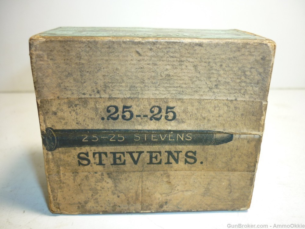 50rd - .25-25 Stevens - SEALED - RARE Fifty Round Box-img-9