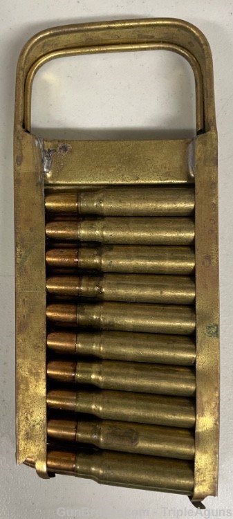 7.35x51 Carcano Breda charger with 20rds of ammunition-img-0