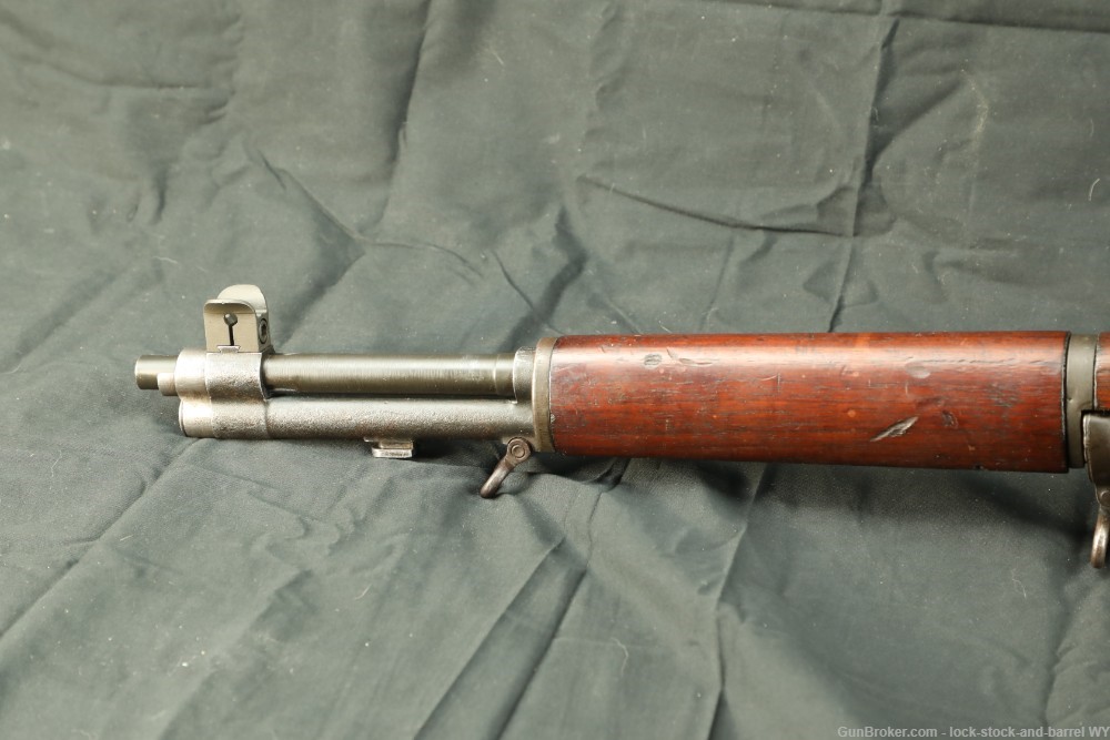 WWII Springfield M1 Garand CMP Service Grade .30-06 Rifle 1943 Rare Stock-img-9