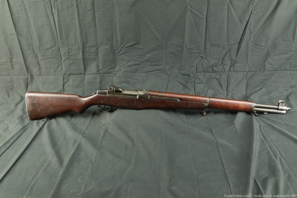 WWII Springfield M1 Garand CMP Service Grade .30-06 Rifle 1943 Rare Stock-img-3