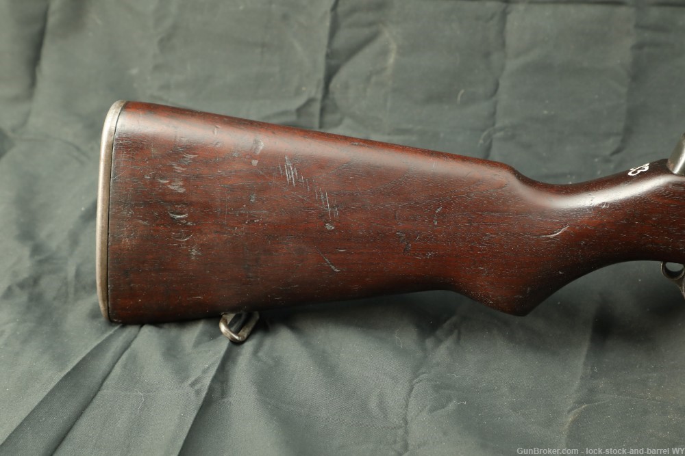 WWII Springfield M1 Garand CMP Service Grade .30-06 Rifle 1943 Rare Stock-img-4