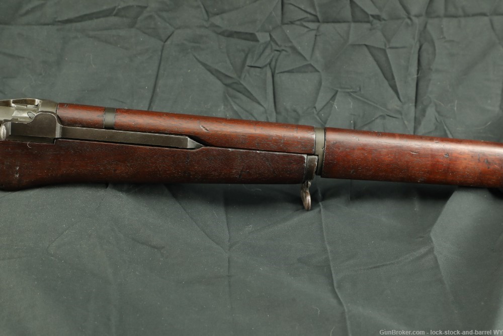 WWII Springfield M1 Garand CMP Service Grade .30-06 Rifle 1943 Rare Stock-img-6