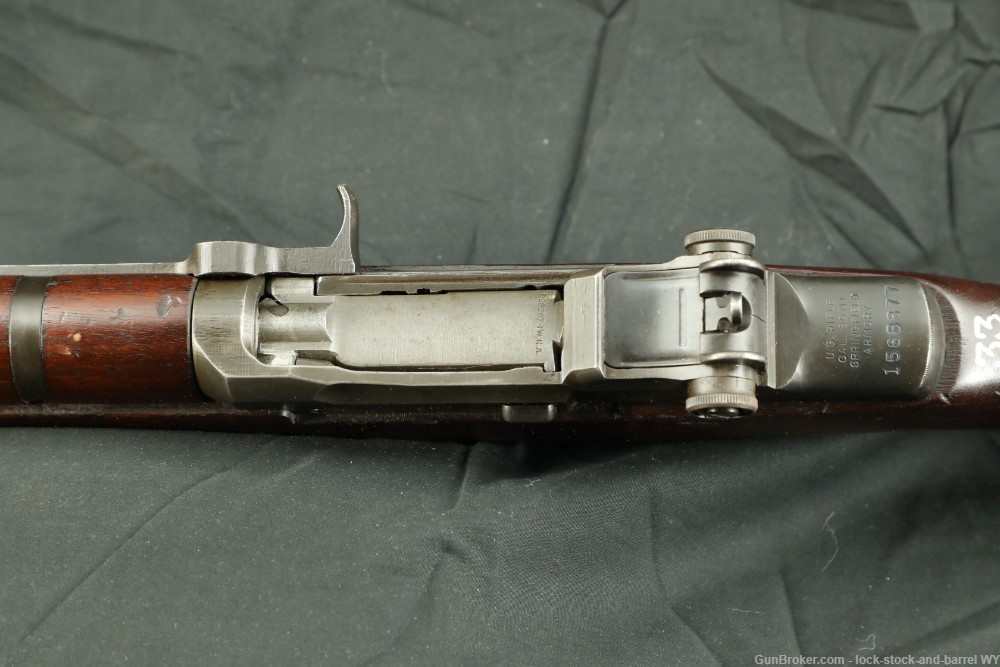 WWII Springfield M1 Garand CMP Service Grade .30-06 Rifle 1943 Rare Stock-img-16