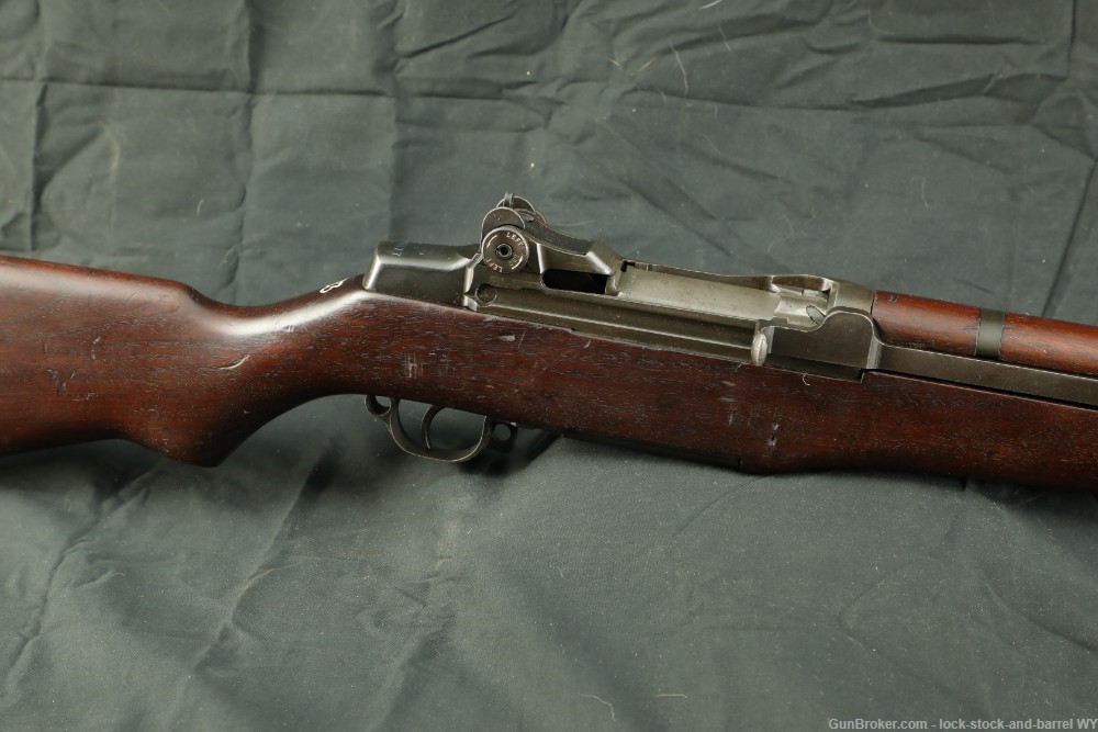 WWII Springfield M1 Garand CMP Service Grade .30-06 Rifle 1943 Rare Stock-img-5
