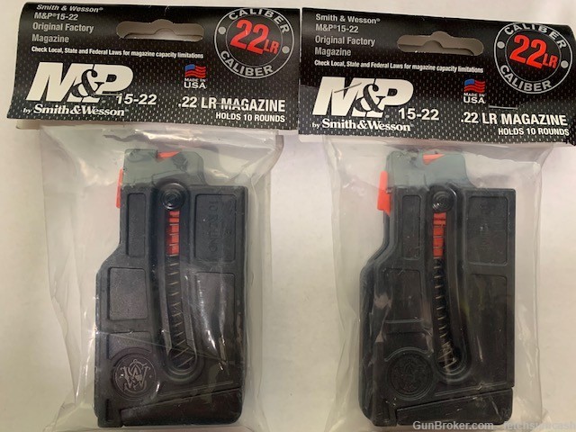 2 Mags, Smith & Wesson M&P15-22 22LR. 10rd part 199240000-img-0