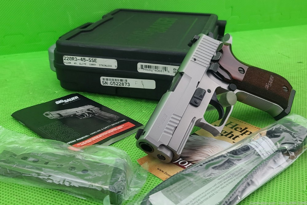 Sig Sauer P220 ELITE CARRY * 45 ACP * 220R3-45-SSE GERMAN FRAME STAINLESS -img-36