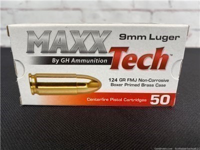 MaxxTech by GH 9mm Luger PTGB9124B 