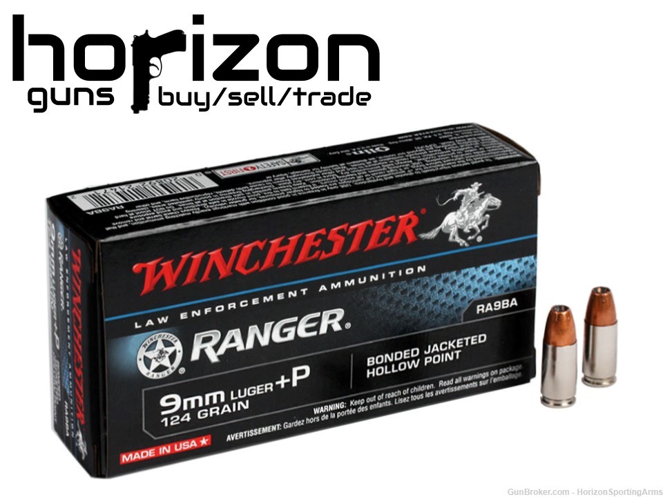Winchester Ranger T-Series 9mm +P 124gr Hollow Point 500ct SUPER SALE-img-0