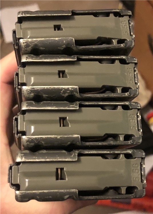LOT OF 4 COLT AR15/M16 30rd Magazines w/Magpul Followers *On Sale*-img-2