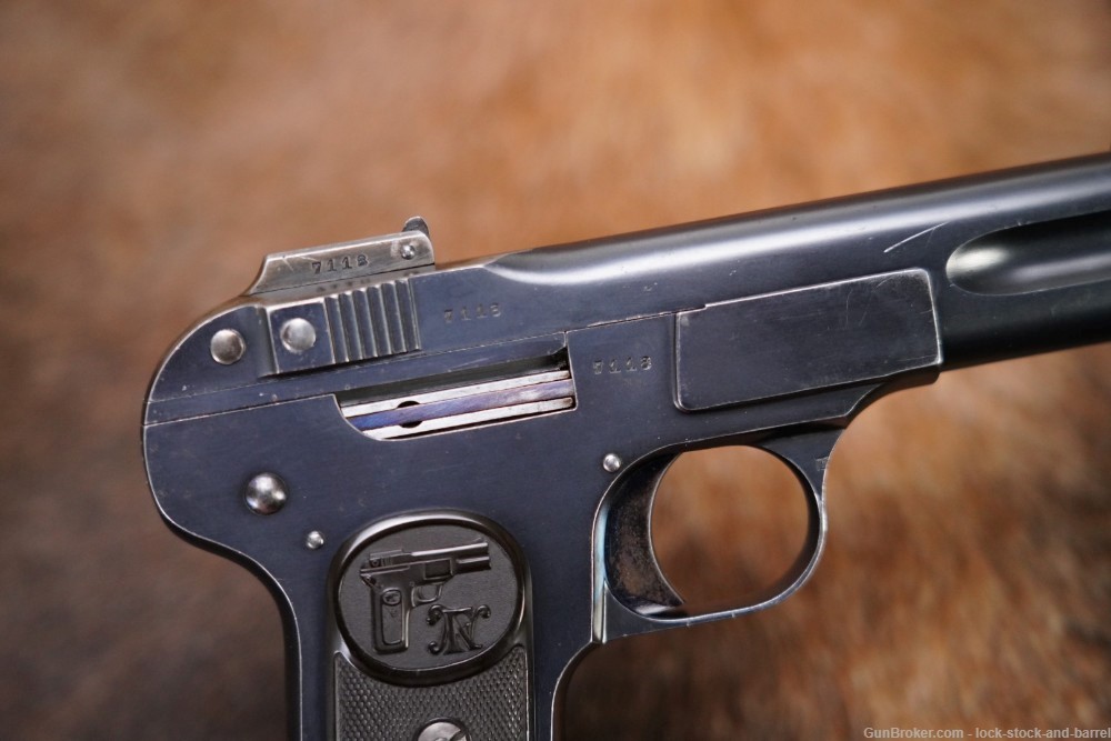 FN Browning Model 1899 7.65mm .32 ACP 4" Blue Semi-Auto Pistol MFD 1900 C&R-img-6