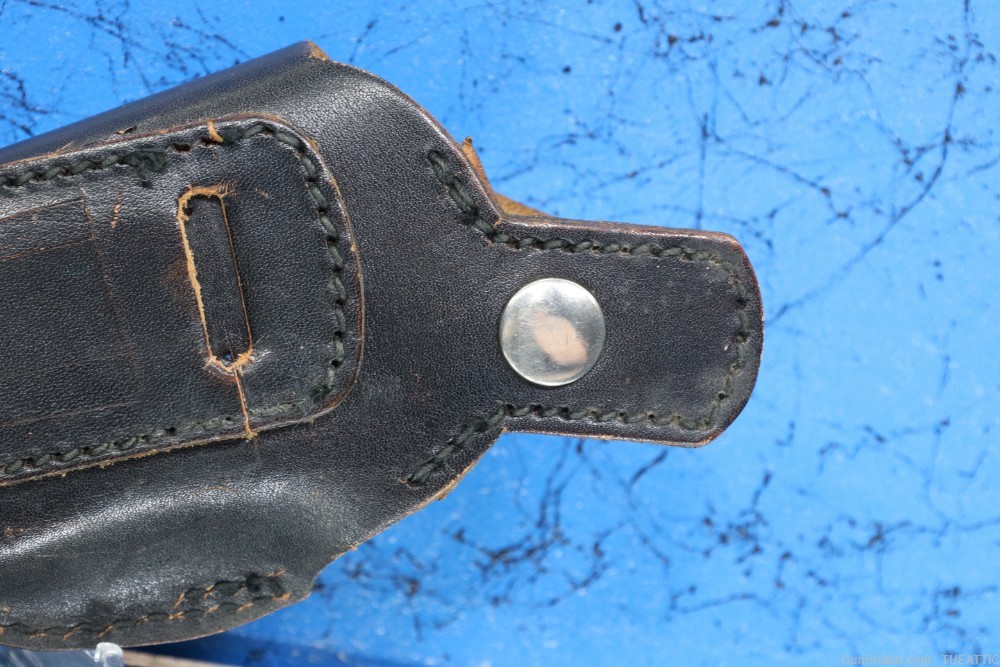 BLACK LEATHER THUMB BREAK HOLSTER FOR WALTHER PPK AND PPK/S PISTOLS-img-9