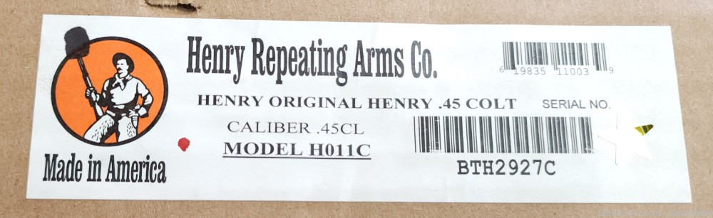 Henry H011C New Original 45Colt 45 Colt Brass Octagon Blued 24.5" Layaway-img-16