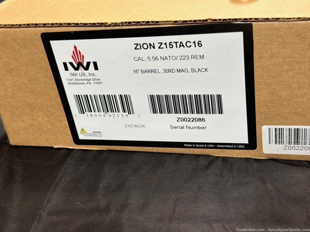 IWI Zion Z15 556NATO IWI-Zion Z-15 Z15TAC16 Zion IWI -img-14