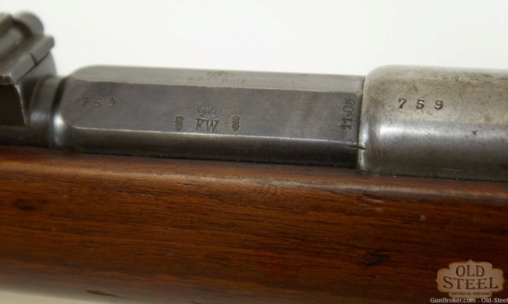 German Spandau GEW 71/84 8mm Mauser Working Antique Unit Marked-img-25