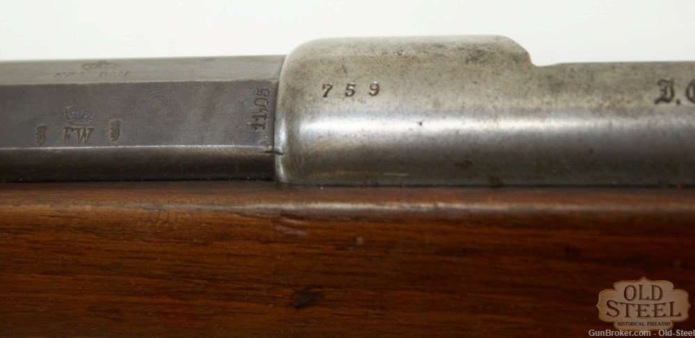 German Spandau GEW 71/84 8mm Mauser Working Antique Unit Marked-img-24