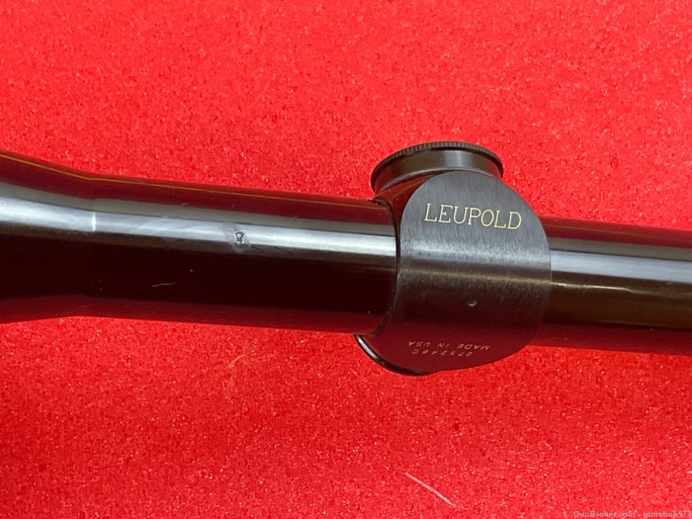 Vintage Leupold M8 Fixed Power Gloss 4X Rifle Scope 4 Power Duplex Exc -img-2