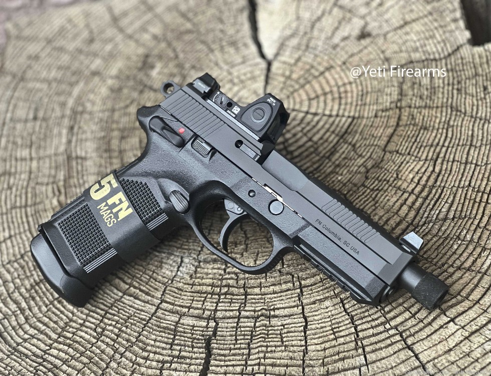 FN FNX-45 Tactical Black .45 ACP W/ RMR RM06 3.25 66-101632 5 Mags No CC Fe-img-3