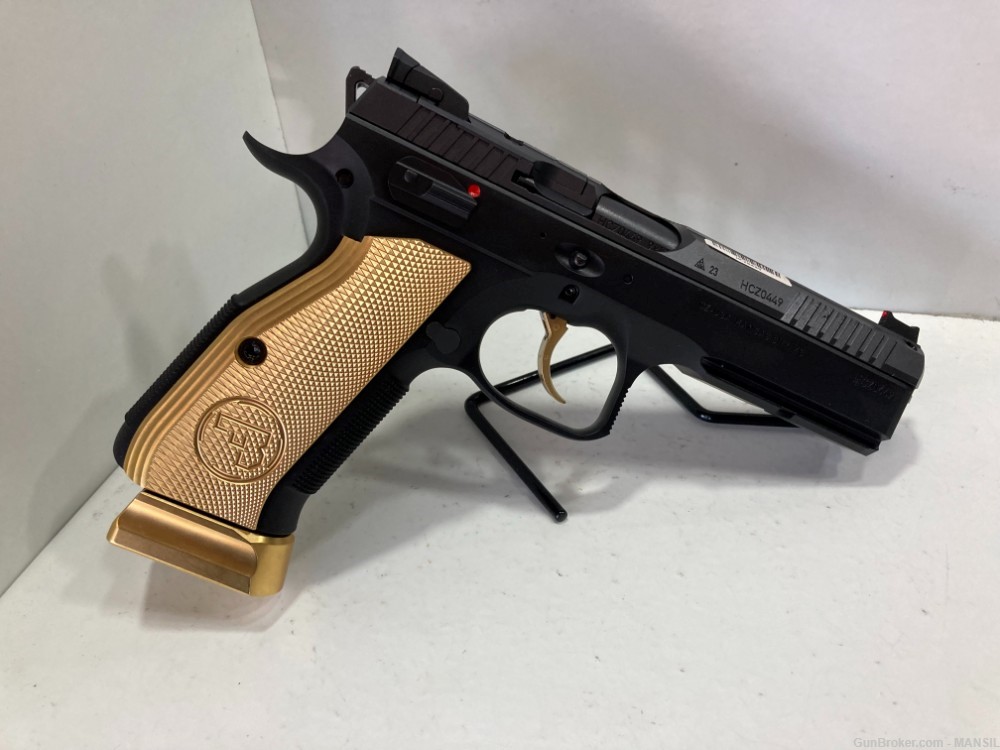 CZ SHADOW 2 GOLD DIGGER SPECIAL EDITION 9mm 19+1 Black Optics Ready-img-3