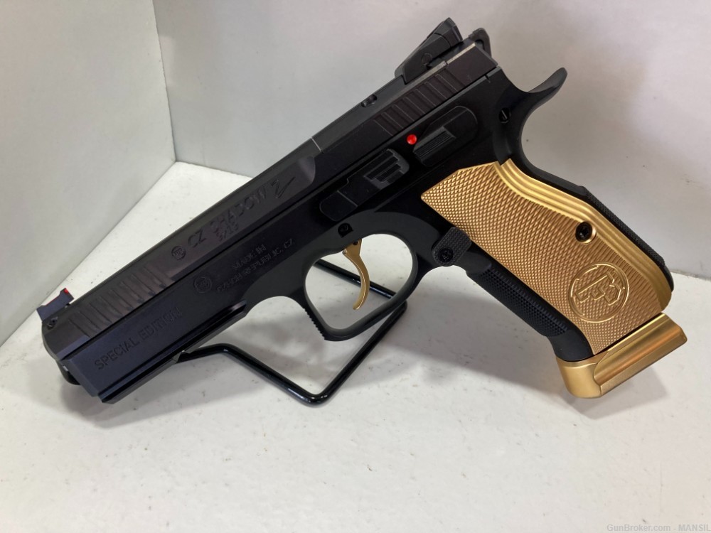CZ SHADOW 2 GOLD DIGGER SPECIAL EDITION 9mm 19+1 Black Optics Ready-img-2