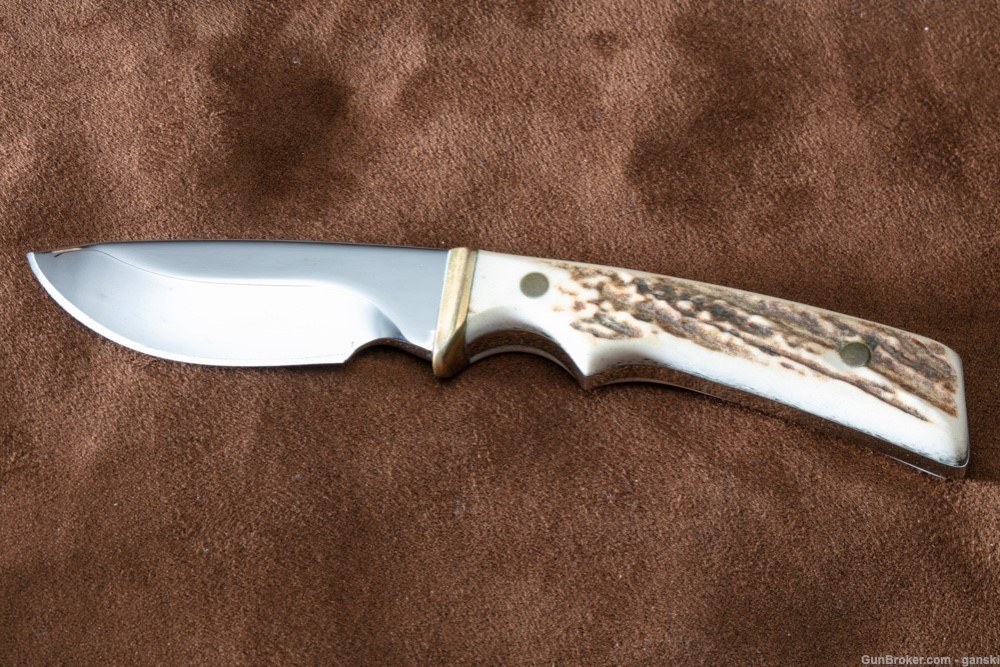Jim Cabela Skinner, Buck made, signed limited edition fixed blade knife-img-1
