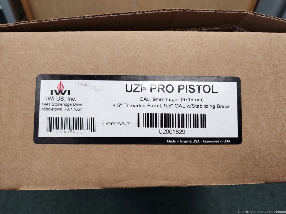 IWI Uzi pro pistol 9MM semi auto pistol-img-15