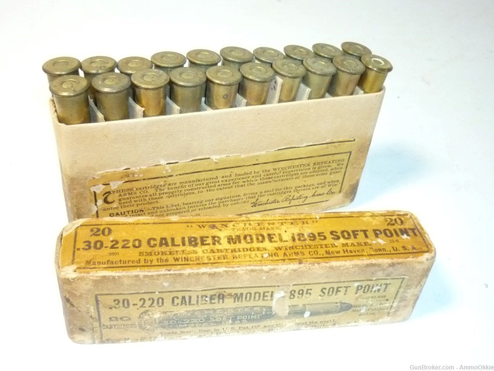 20rd - 30-40 Krag - UNCOMMON .30-220 - WINCHESTER 1910 - m1895 - 30 Army US-img-4