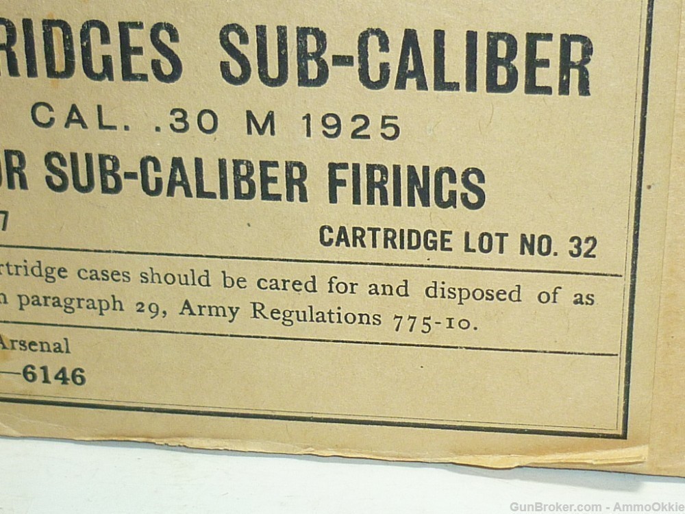 20rd SUB CALIBER Cal .30 M1925 Coastal Artillery .30 40-img-3