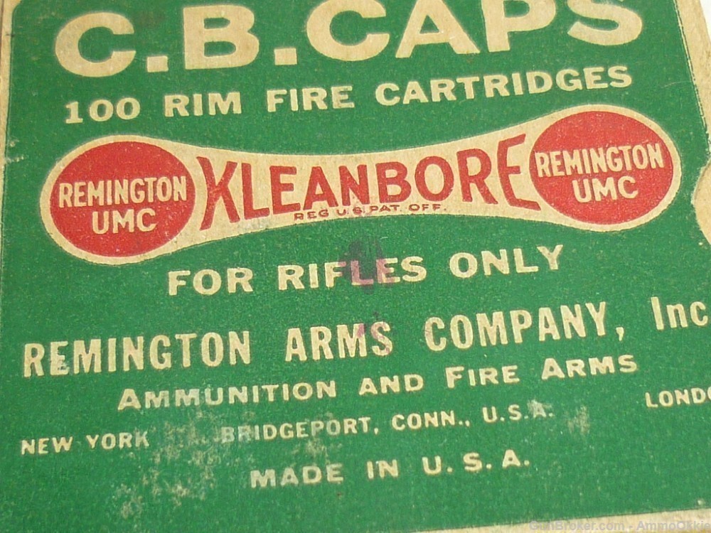 100rd CB CAPS Remington Kleanbore 6mm Flobert-img-2