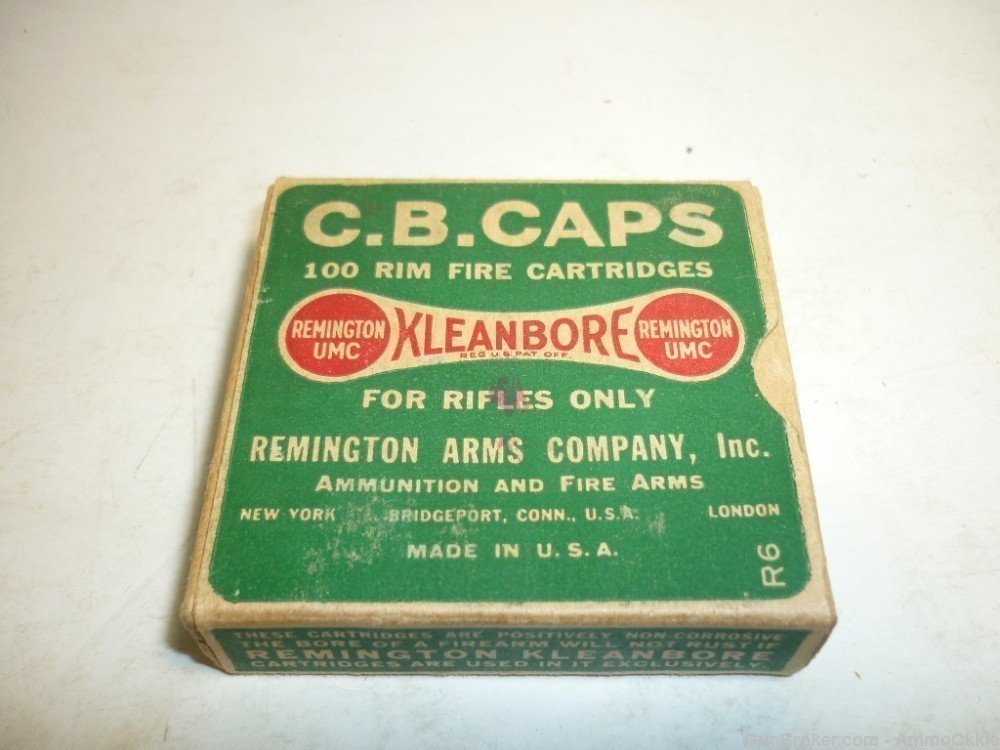 100rd CB CAPS Remington Kleanbore 6mm Flobert-img-1