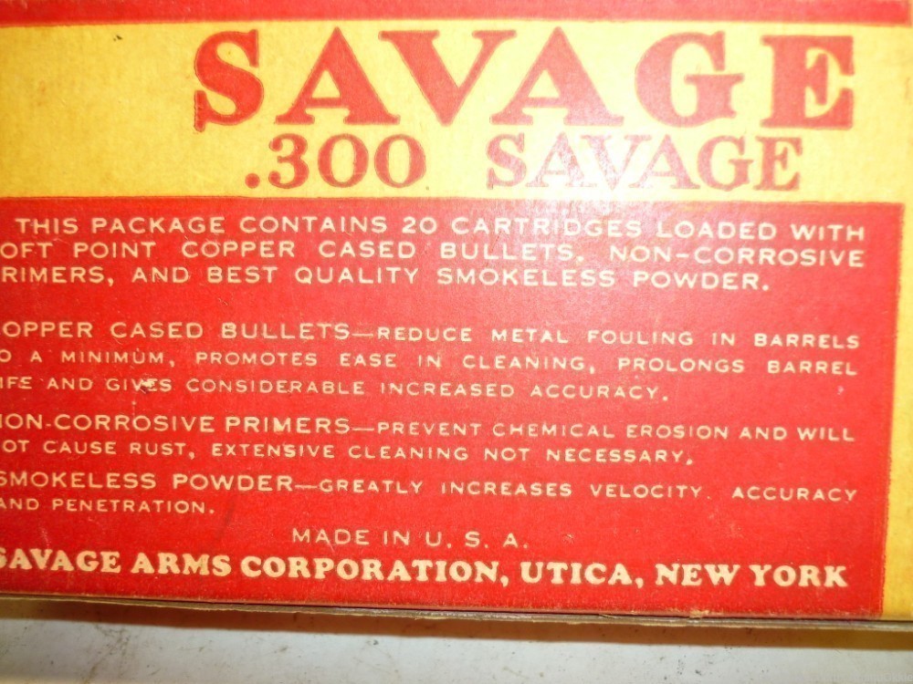 20rd SVG SAVAGE BOX .300 Savage Cross Box Intact Inserts-img-22