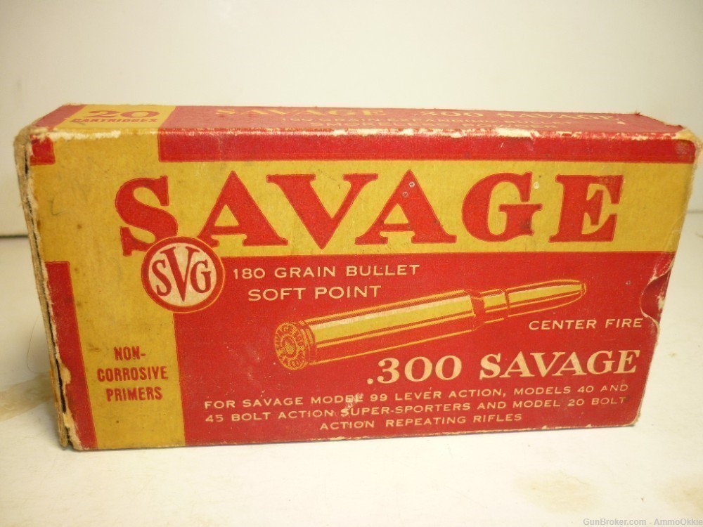 20rd SVG SAVAGE BOX .300 Savage Cross Box Intact Inserts-img-1