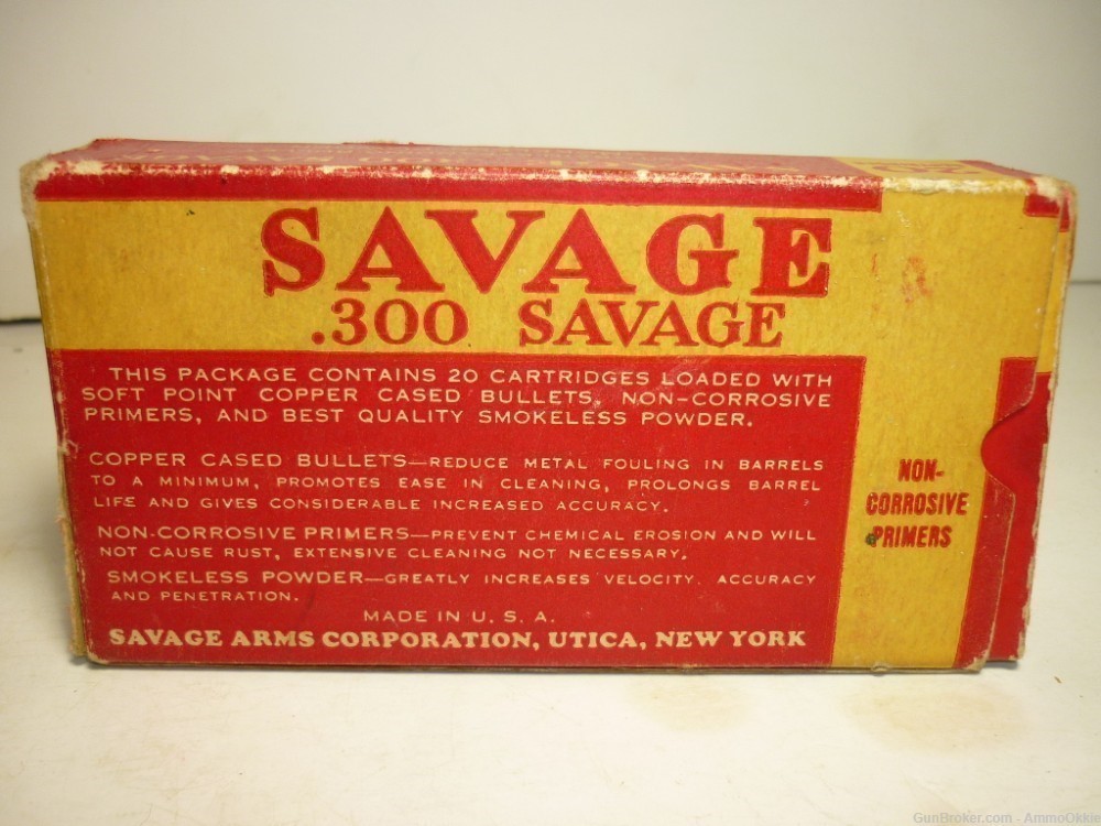 20rd SVG SAVAGE BOX .300 Savage Cross Box Intact Inserts-img-6