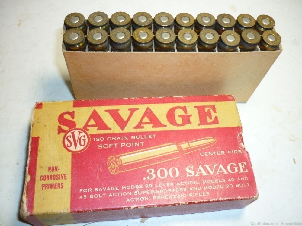 20rd SVG SAVAGE BOX .300 Savage Cross Box Intact Inserts-img-0