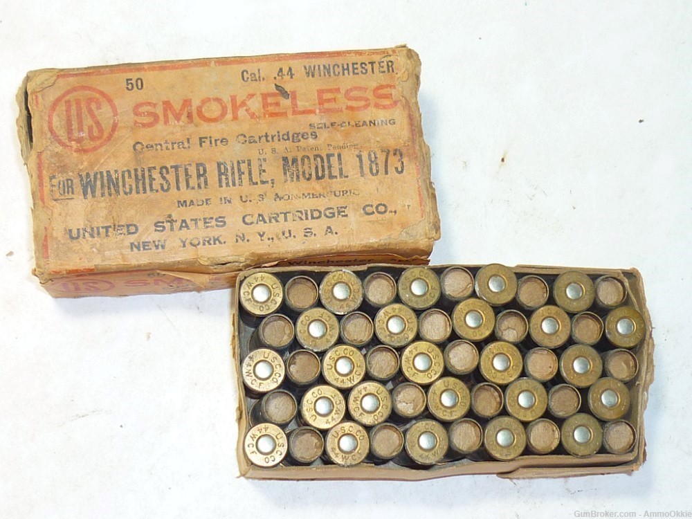 50rd - 44 WCF SHOT - US CARTRIDGE CO - Winchester Model 1873 - .44-40 -img-0
