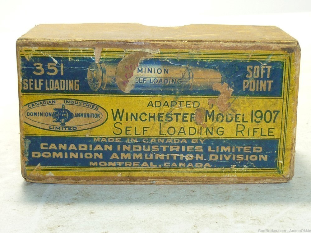 50rd - 1910s DOMINION CANADA - 351 SL - Pre WW2 - Winchester 1907-img-4