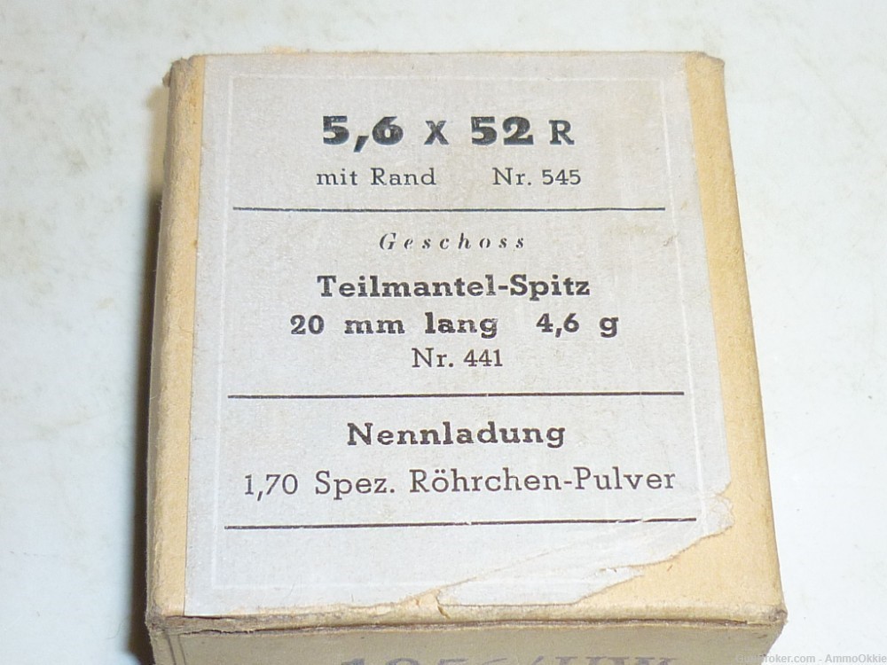 TWO BOXES 5.6x52r GERMAN MILITARY Stamped 1930s Luftwaffe Drilling -img-14