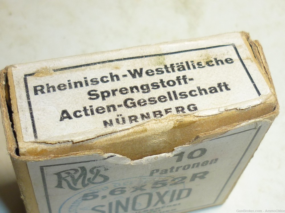 TWO BOXES 5.6x52r GERMAN MILITARY Stamped 1930s Luftwaffe Drilling -img-4