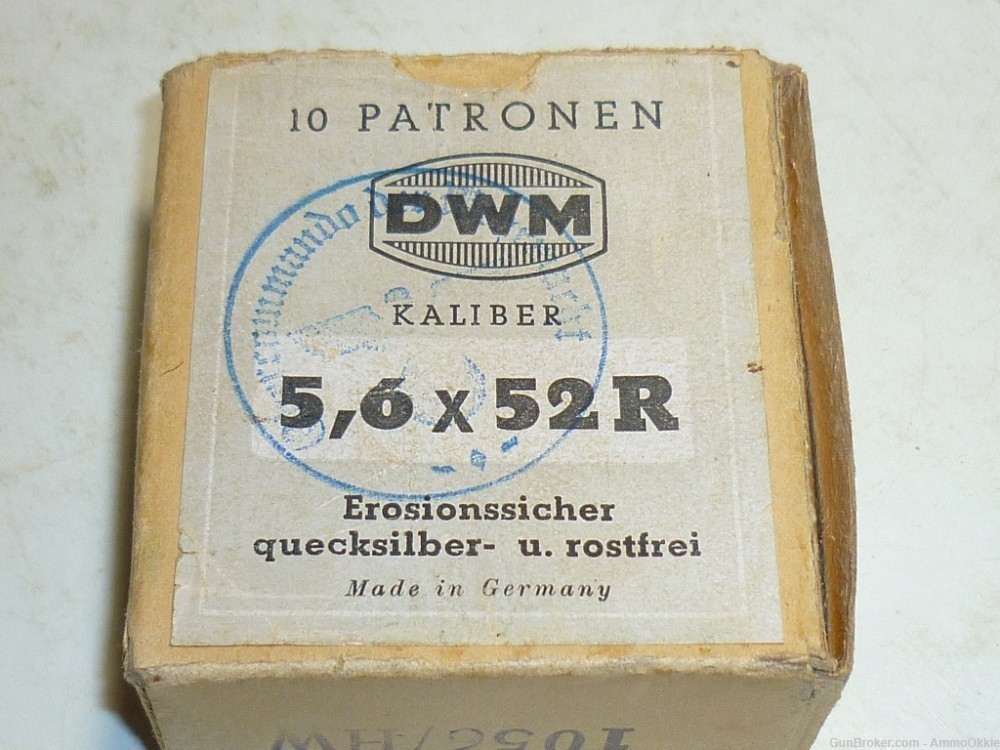 TWO BOXES 5.6x52r GERMAN MILITARY Stamped 1930s Luftwaffe Drilling -img-13