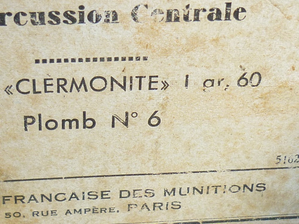25rd - 1910s FRENCH 16 ga PARIS Societe Francaise Des Munitions - 16 GAUGE-img-6