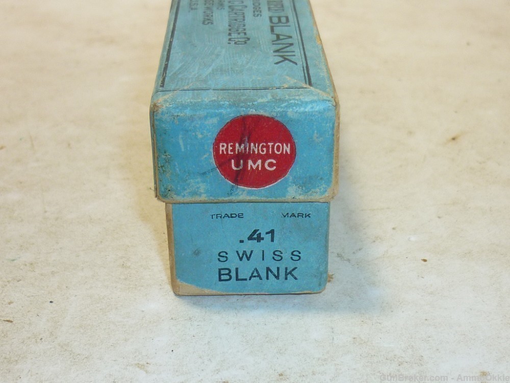 20rd - BLANKS - FULL BOX - 41 SWISS RIMFIRE - Remington UMC - 41 Rimfire-img-5