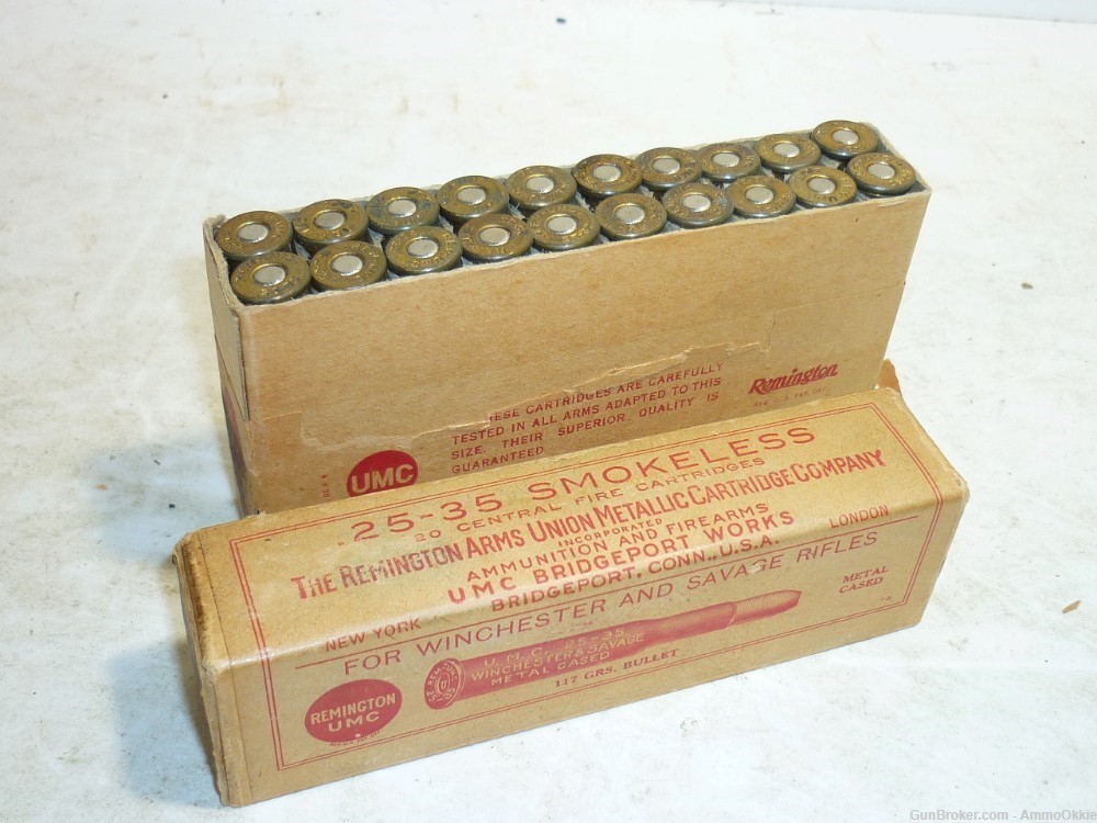 20rd - FULL BOX - 25-35 WCF - UMC - 117gr Smokless - Winchester 1894-img-21