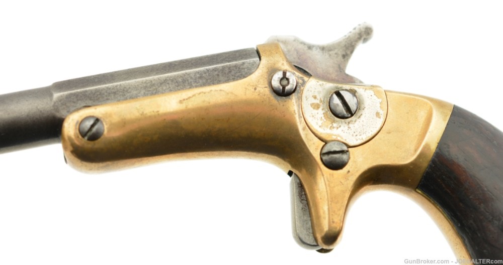  Scarce Antique Stevens Old Model Pocket Pistol 30 Short Rim Fire Tip-Up-img-4