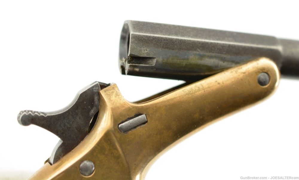  Scarce Antique Stevens Old Model Pocket Pistol 30 Short Rim Fire Tip-Up-img-11