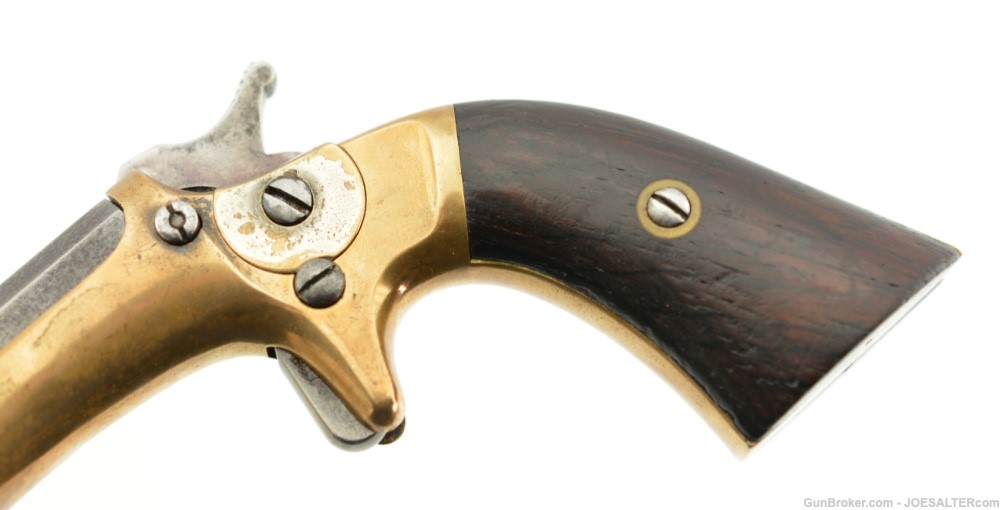  Scarce Antique Stevens Old Model Pocket Pistol 30 Short Rim Fire Tip-Up-img-3